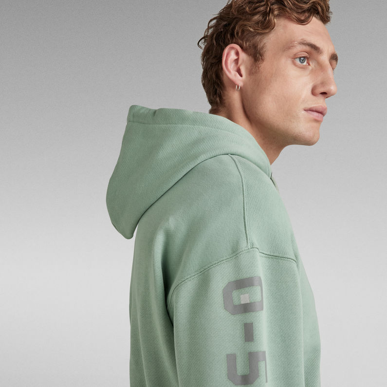 G-STAR® Sleeve Graphics Loose Hooded Sweatshirt Hellblau