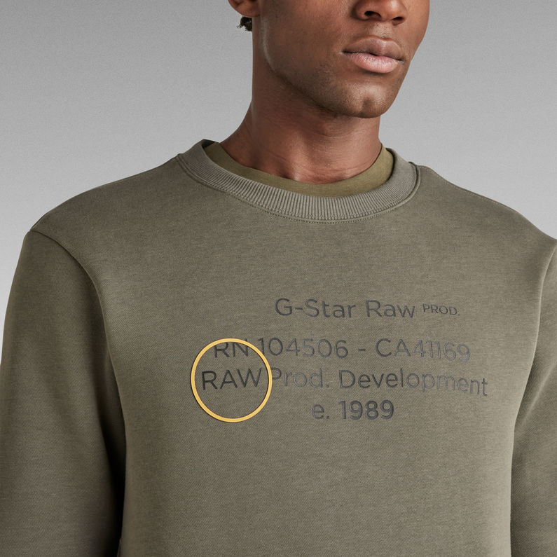 G-STAR® Graphic Pocket Sweater Grey