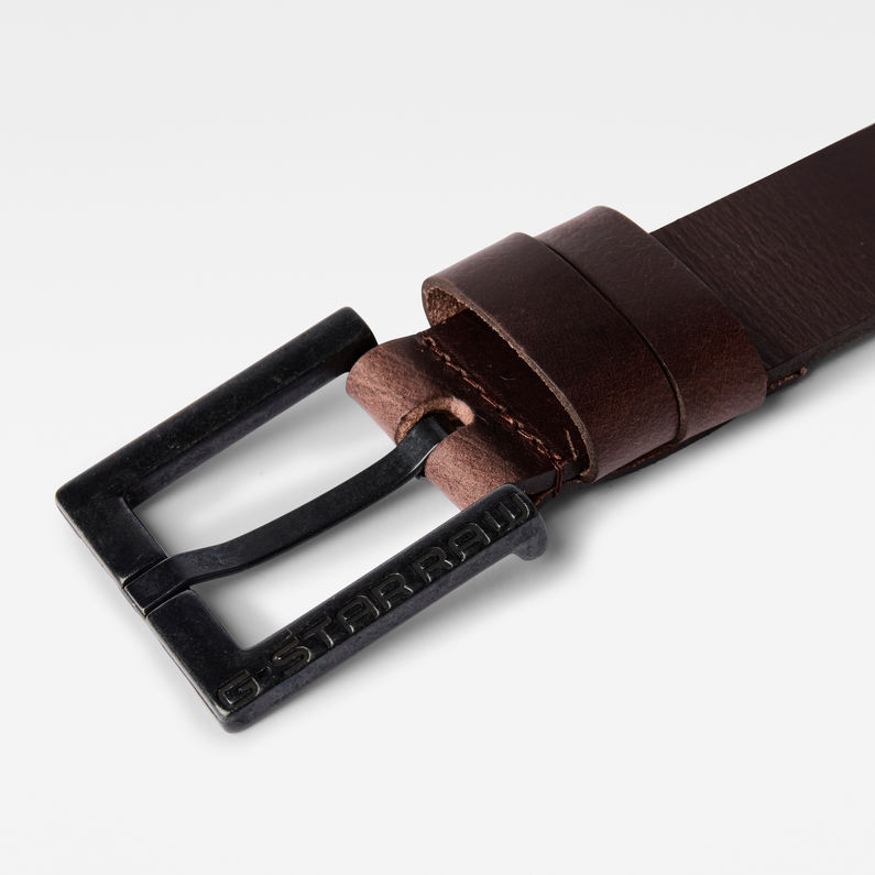 G-STAR® Ceinture Duko Brun detail shot buckle