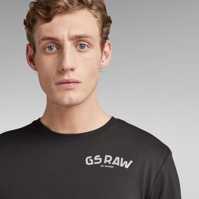 G-STAR® Graphic Ribbed T-Shirt Black