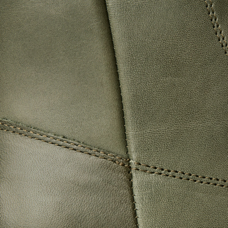 G-Star RAW® Bottines Kafey High Lace Leather Vert fabric shot