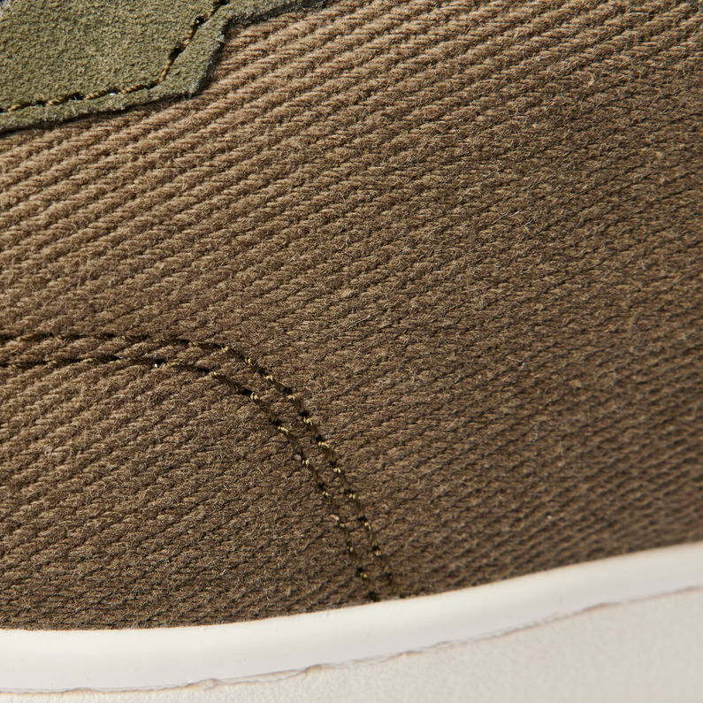 G-STAR® Cadet Canvas Sneakers Green fabric shot