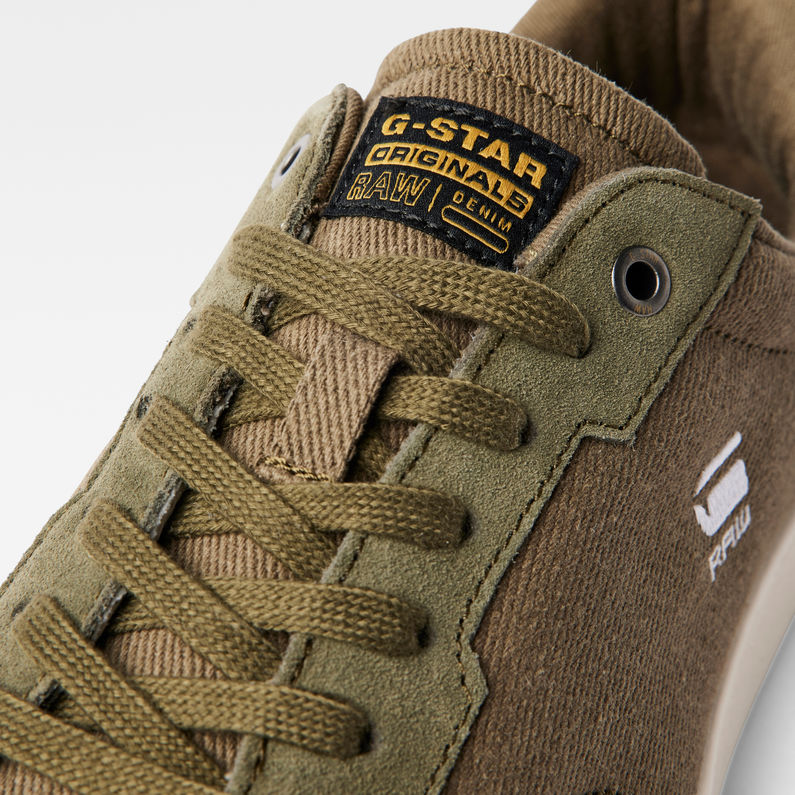 G-STAR® Cadet Canvas Sneakers Groen detail