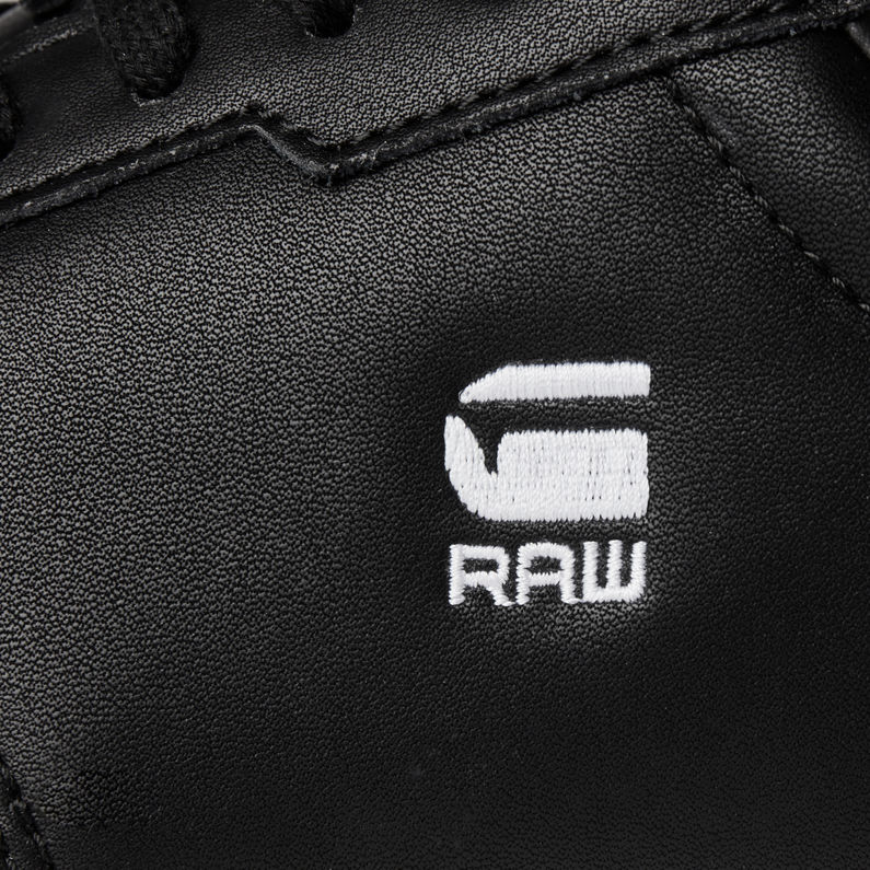 G-Star RAW® Cadet Leather Sneakers Zwart fabric shot