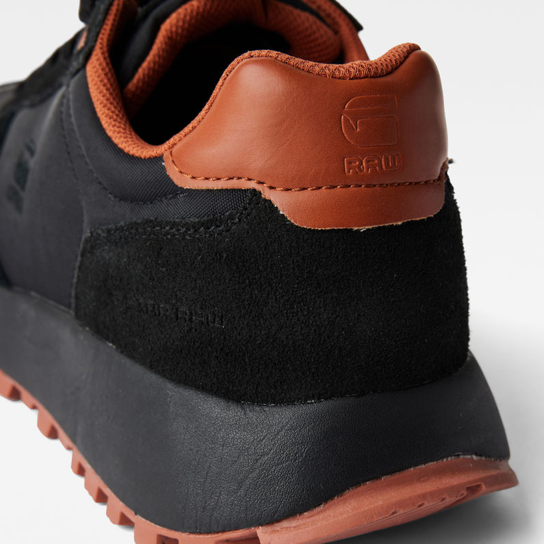 G-Star RAW® Theq Run Tonal Nylon Sneakers Zwart detail
