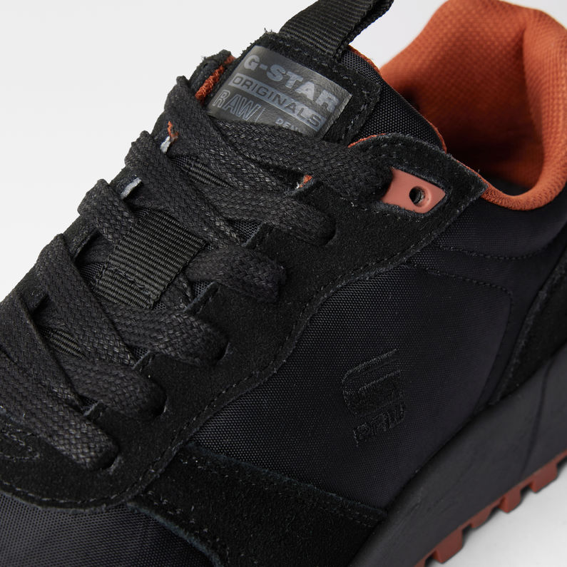 G-STAR® Baskets Theq Run Tonal Nylon Noir fabric shot