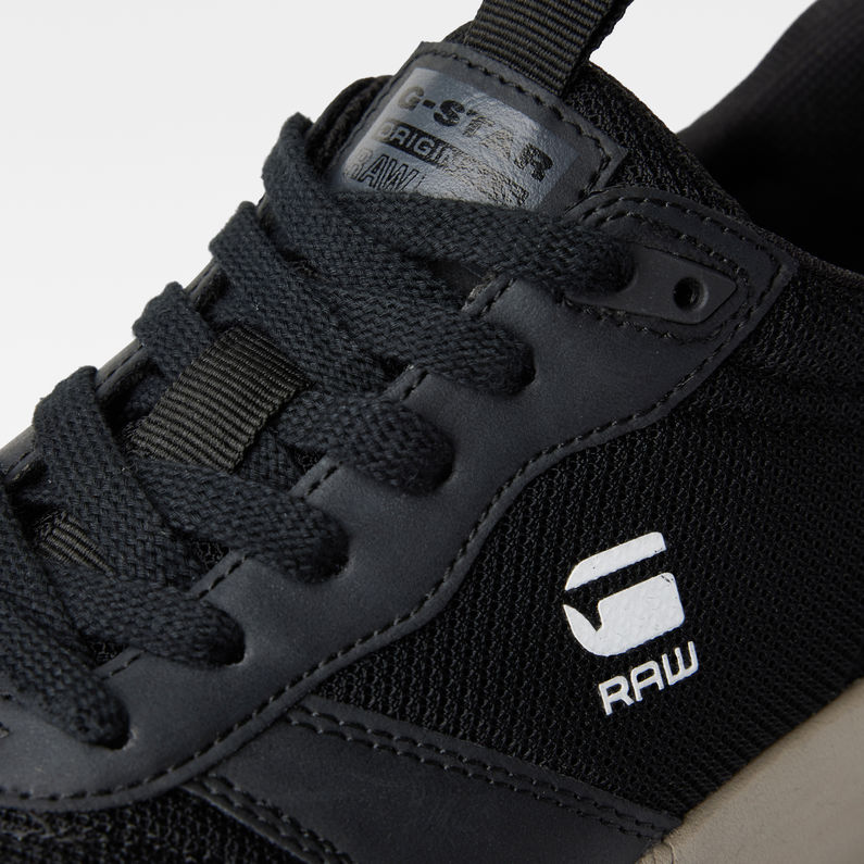 G-Star RAW® Theq Run Mesh Sneakers Zwart fabric shot