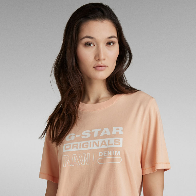G-Star RAW® Originals Label T-Shirt Pink