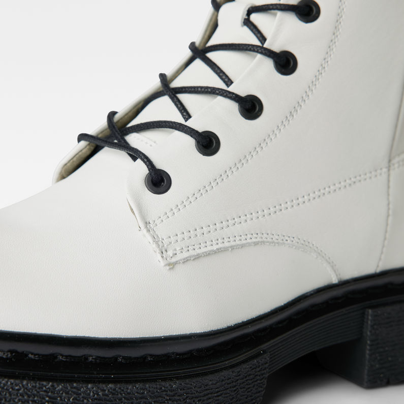 G-Star RAW® Kafey High Lace Up Leather Boots White detail