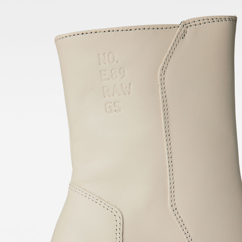 G-Star RAW® Memula High Zip Leather Boots Beige detail