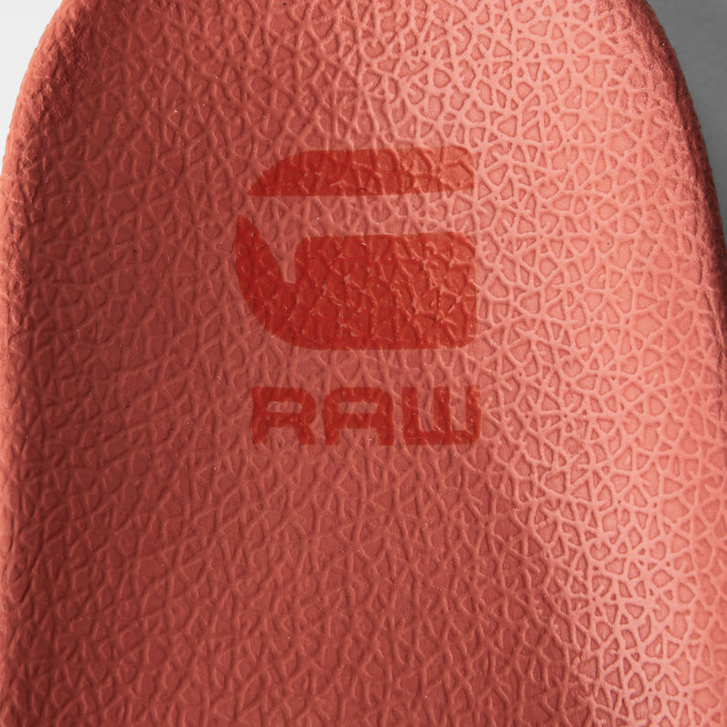 G-Star RAW® Cart IV Basic Slides Orange fabric shot