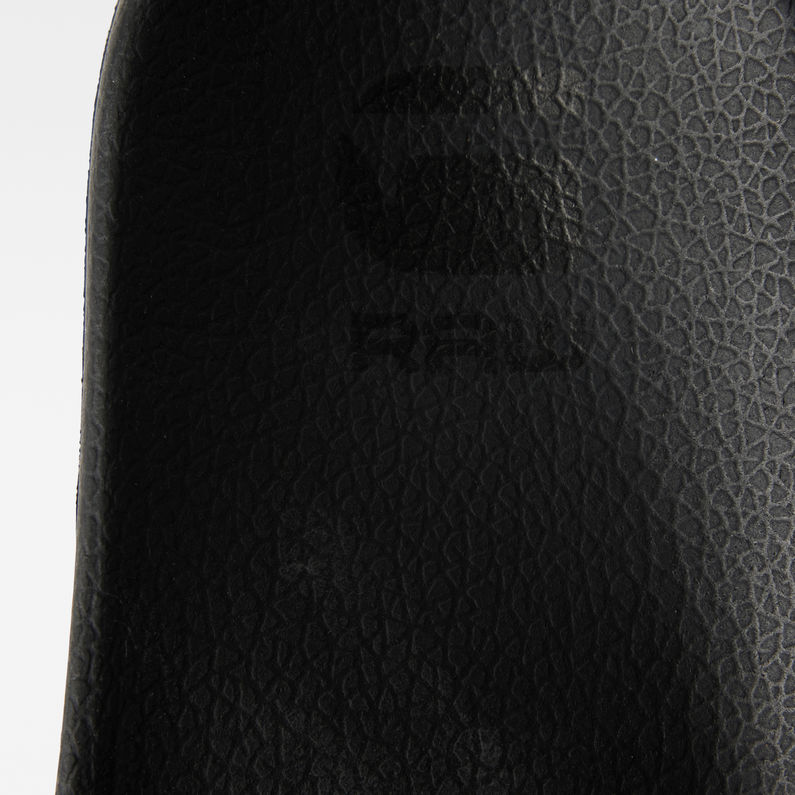 G-Star RAW® Cart III Perforated Logo Slides Black fabric shot