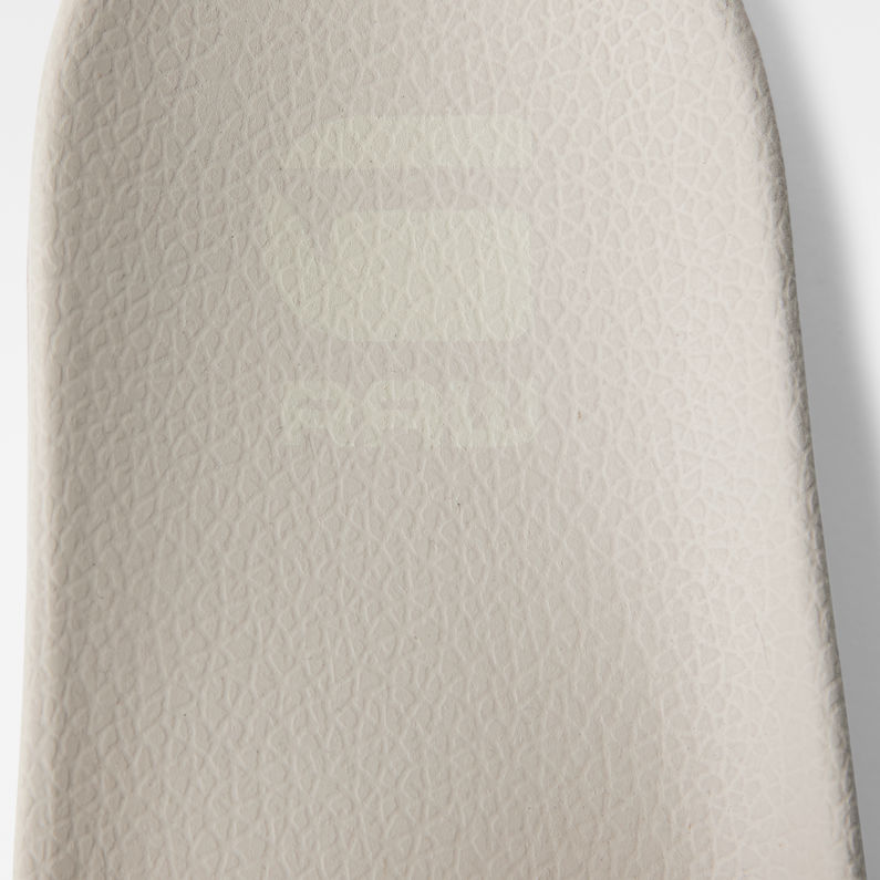 G-Star RAW® Cart III Perforated Logo Pantoletten Weiß fabric shot