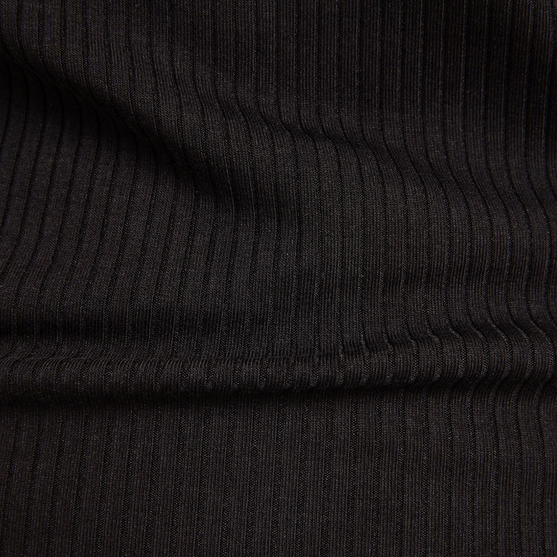 G-STAR® Rib Tanktop Jurk Slim Zwart