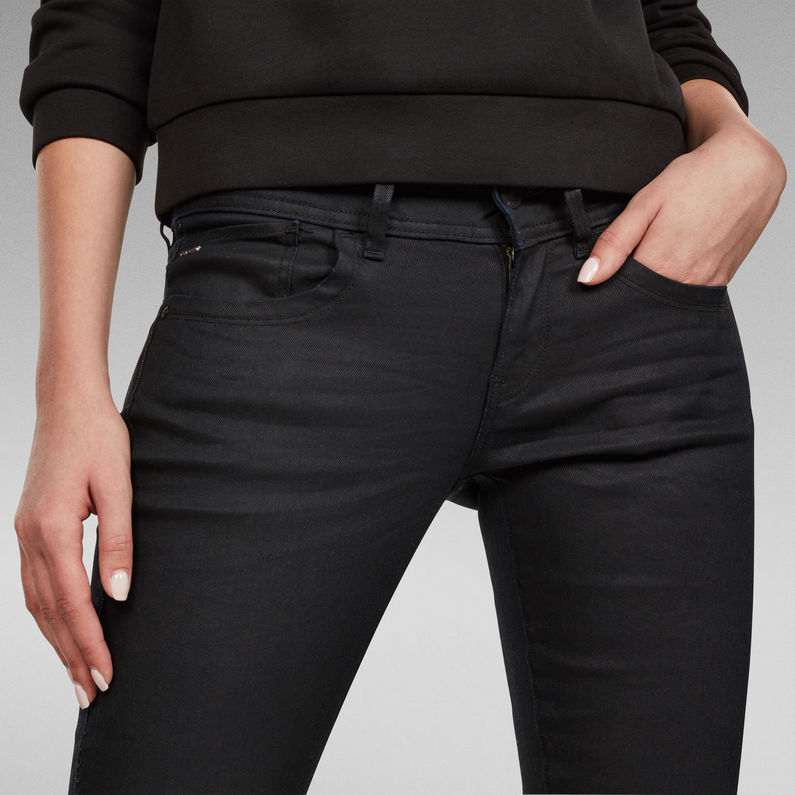 Lynn Mid Waist Skinny Jeans | Black | G-Star RAW® US