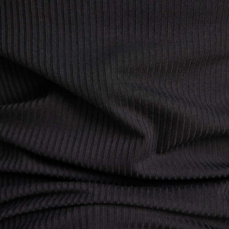 G-STAR® Lecite Optic Slim Turtleneck Top Zwart