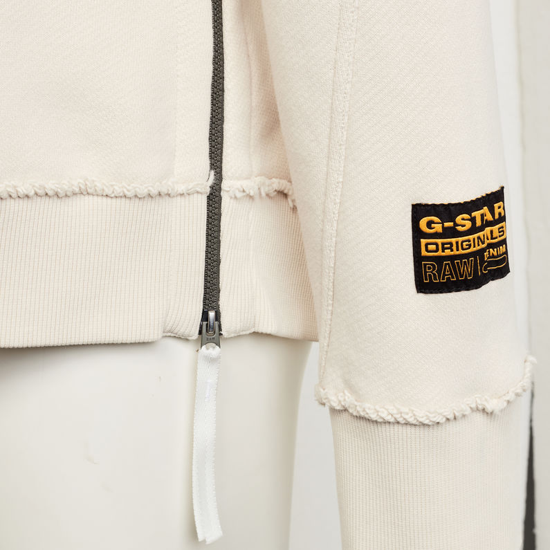 G-STAR® E Raglan Sleeve Cropped Sweatshirt Beige