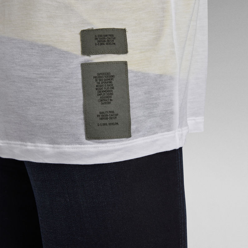 G-Star RAW® Originals logo layered sheer top Multi color