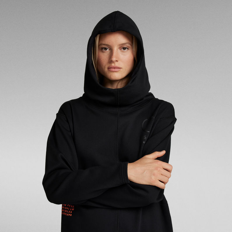 G-STAR® Long Hoodie Sweat Dress Black