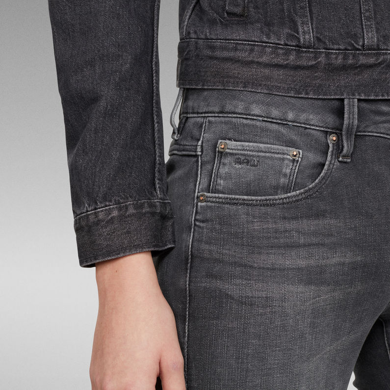 G-STAR® 3301 Mid Skinny Jeans Zwart