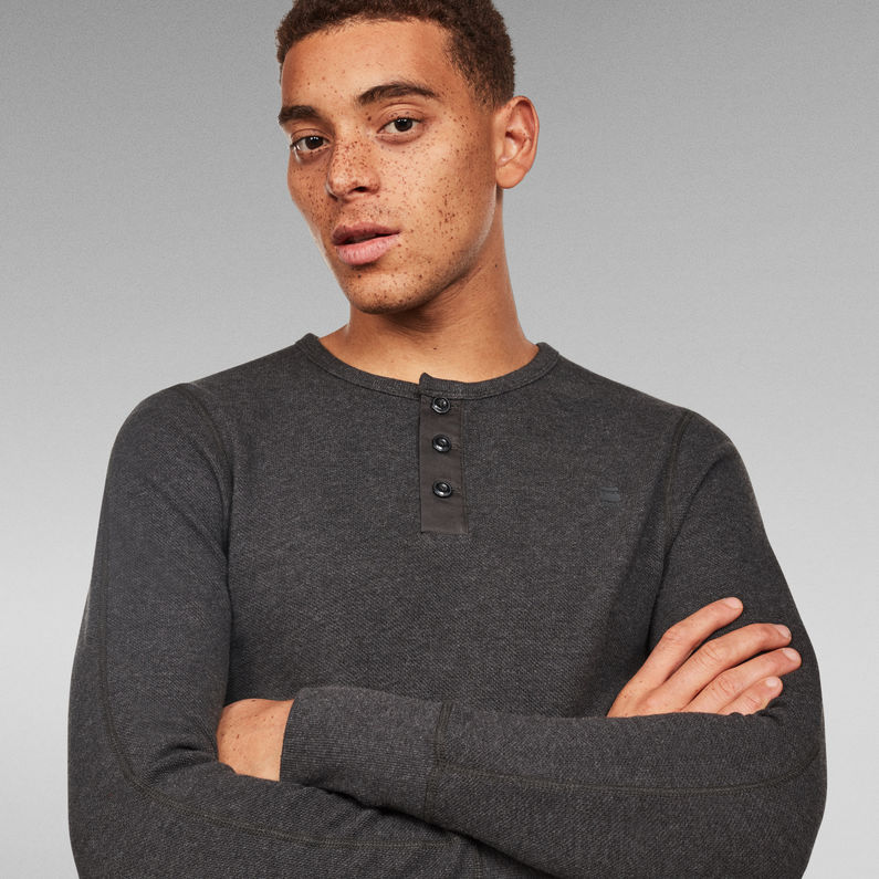 G-STAR® Korpaz Slim Granddad T-Shirt Grey