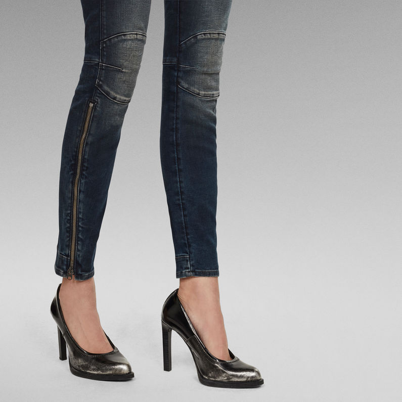G-STAR® 5622 Zipper Mid Skinny Jeans Dunkelblau