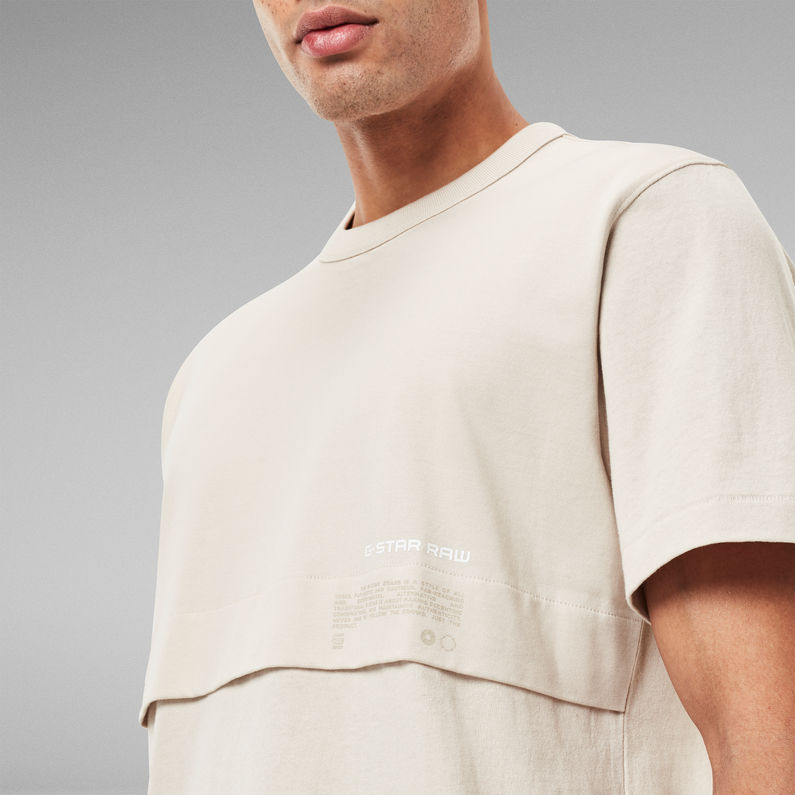 G-Star RAW® Mercerized C&S Loose T-Shirt Beige