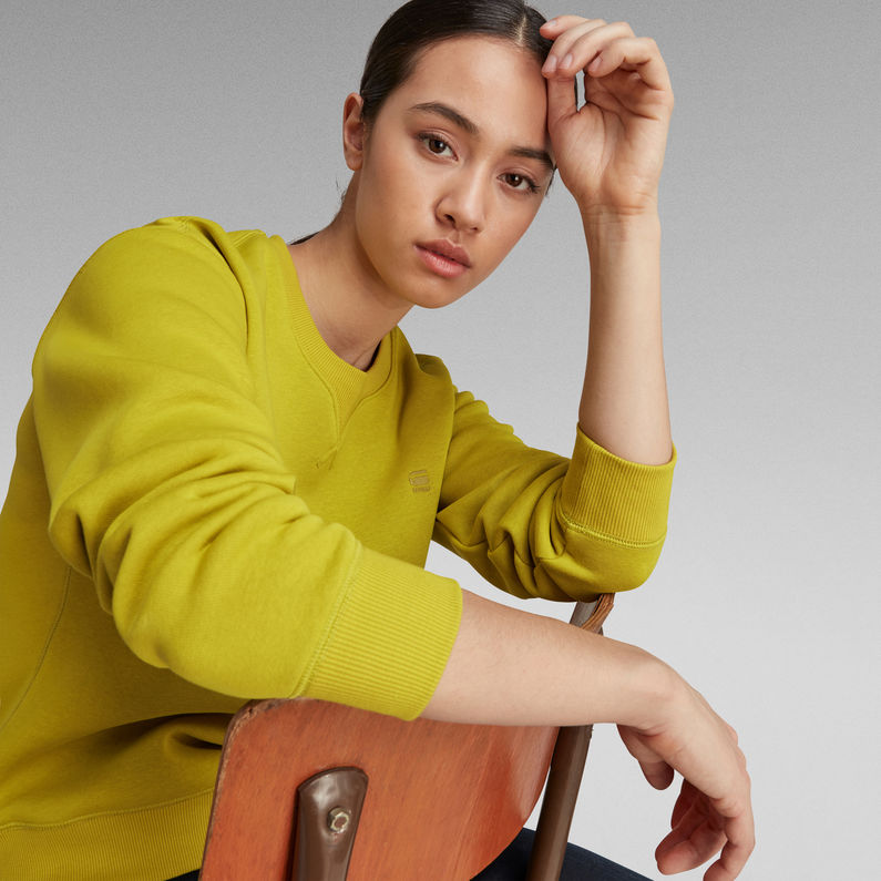 G-STAR® Premium Core Sweatshirt Gelb