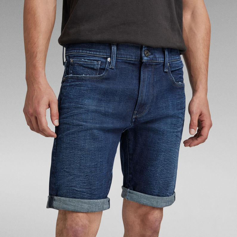 3301 Slim Denim Shorts | Dark blue | G-Star RAW® US