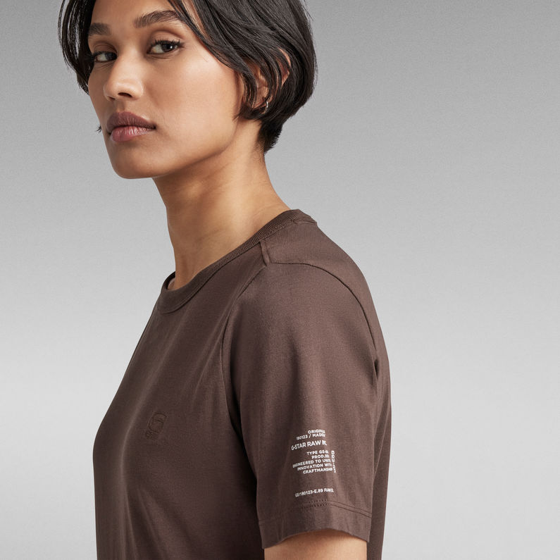 G-Star RAW® Mysid Optic Slim C T-Shirt Brown