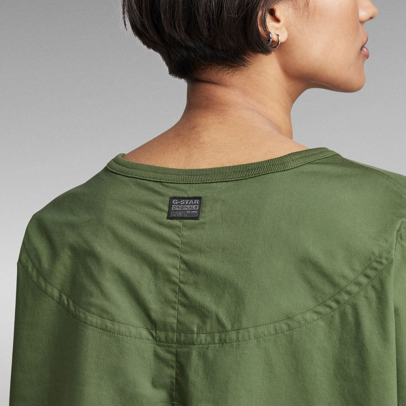 g-star-woven-mix-loose-top-green