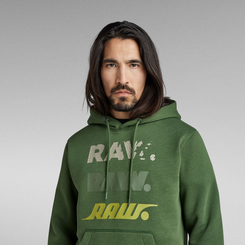 G-STAR® Triple RAW. Hoodie Grün