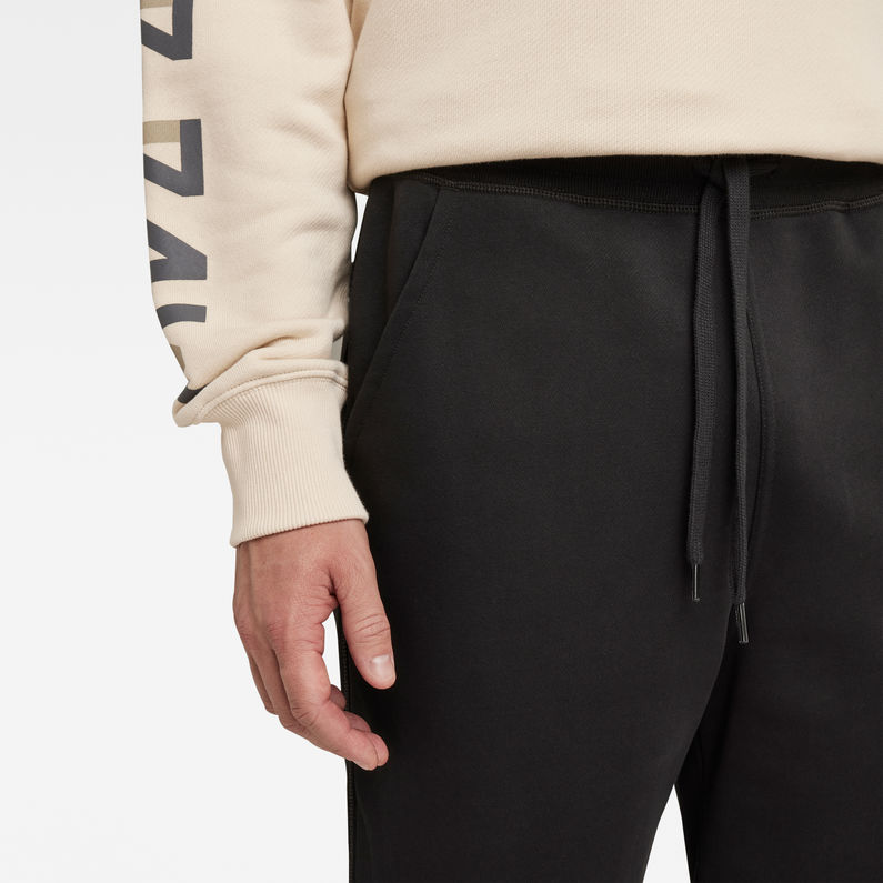 G-STAR® Premium Core Sweat Shorts Zwart detail shot