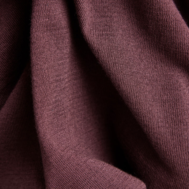 G-STAR® Gebreide Coltrui Core Roll Neck Paars