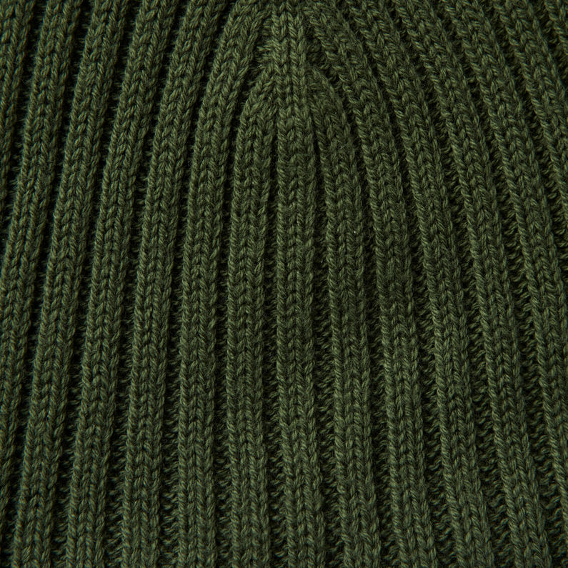 G-Star RAW® Reversible Beanie Green fabric shot