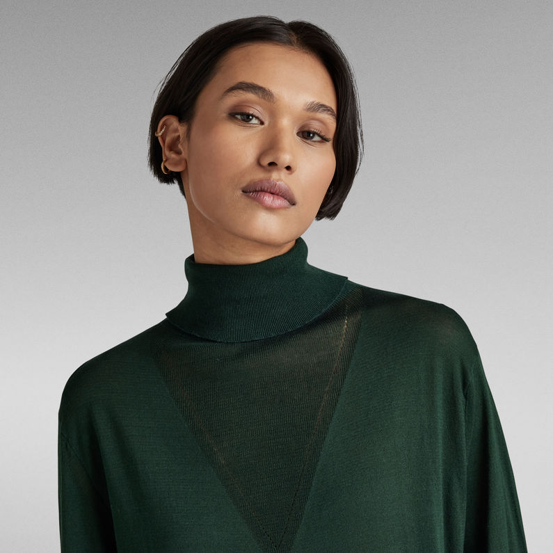 G-Star RAW® Jersey Core Roll Neck Knitted Verde
