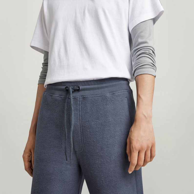 G-Star RAW® Sweat Pant Shearling Wide Leg Midden blauw