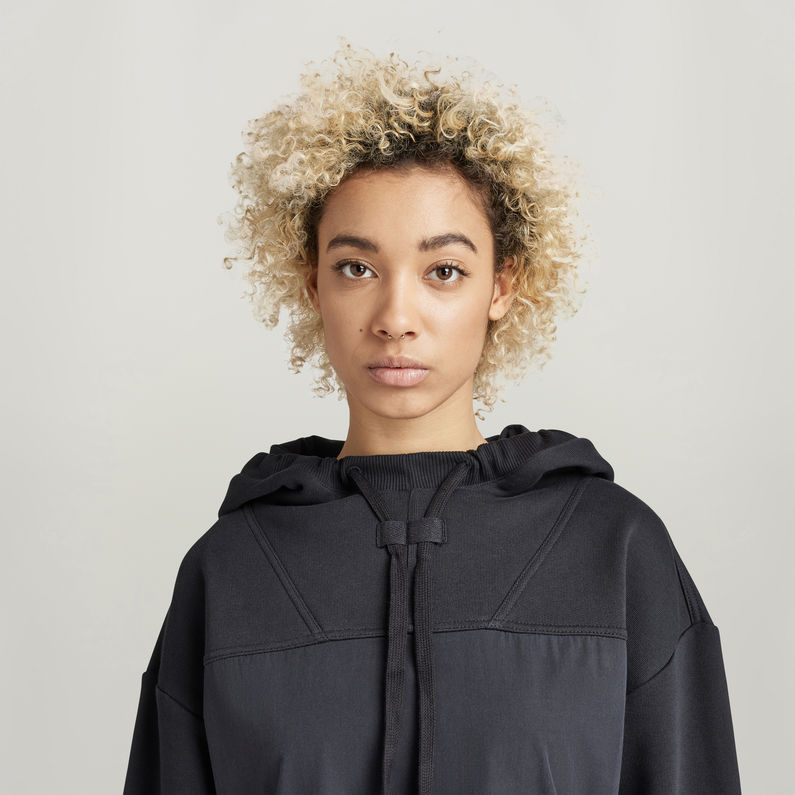 Anorak Hoodie Dress | Black | G-Star RAW® ZA