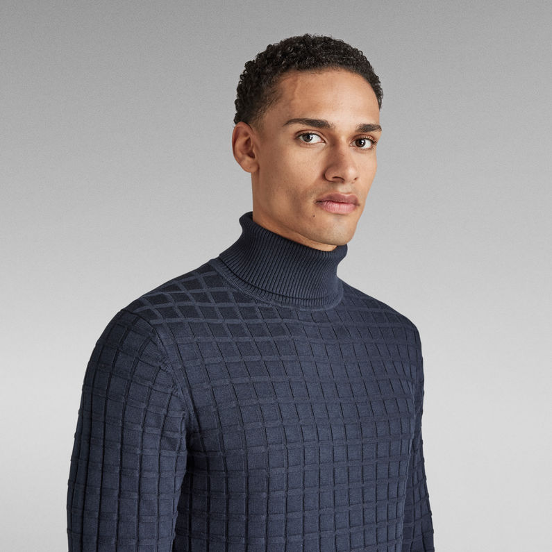 G-STAR® Table Turtle Knitted Sweater Dark blue