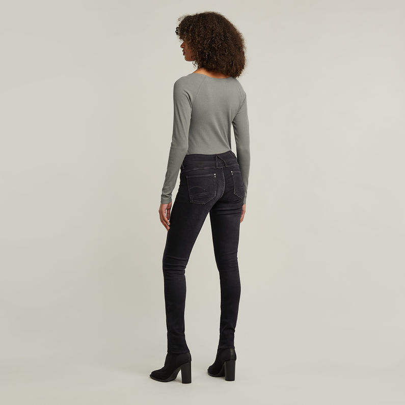 G-Star RAW® Jean Lynn Mid Waist Skinny Gris