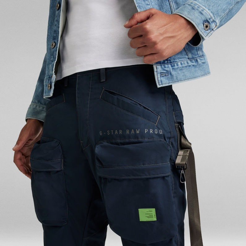 G-Star RAW® Cargo Broek Relaxed Tapered Donkerblauw