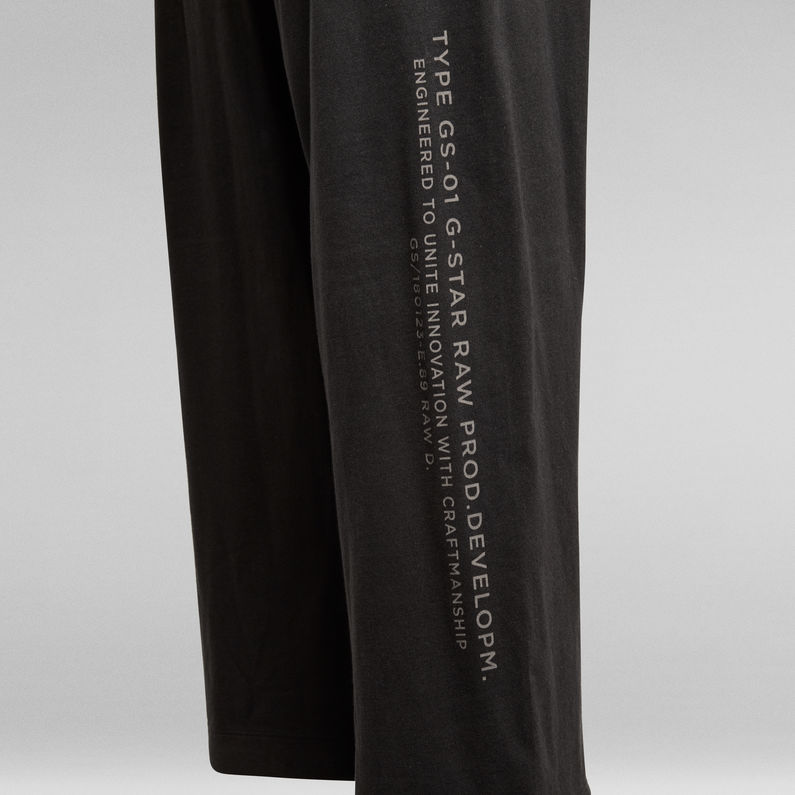 G-STAR® Wide Leg Adjustable Hem Trackpants Black