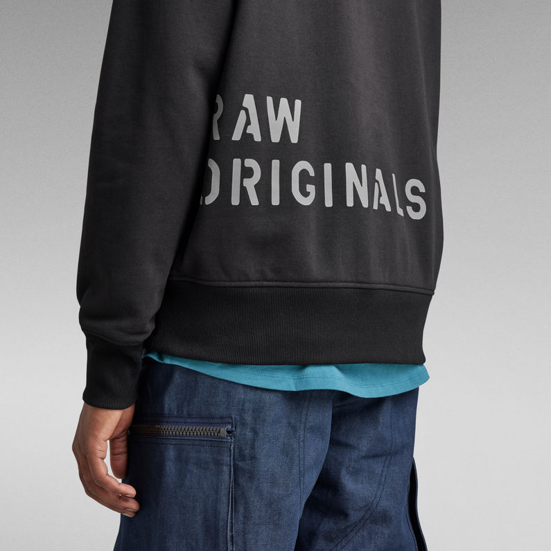 G-Star RAW® Multi Graphic Oversized Sweater ブラック
