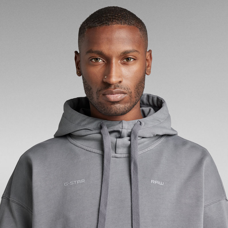 G-Star RAW® Garment Dyed Oversized Hoodie Grey