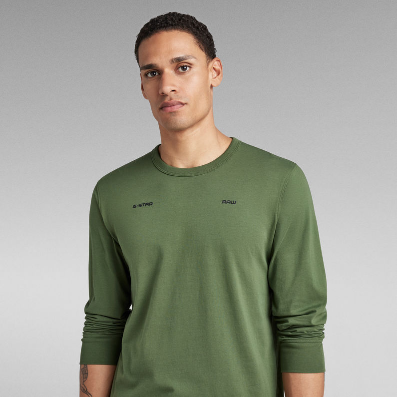 G-STAR® Back Double Logo Tape T-Shirt Green