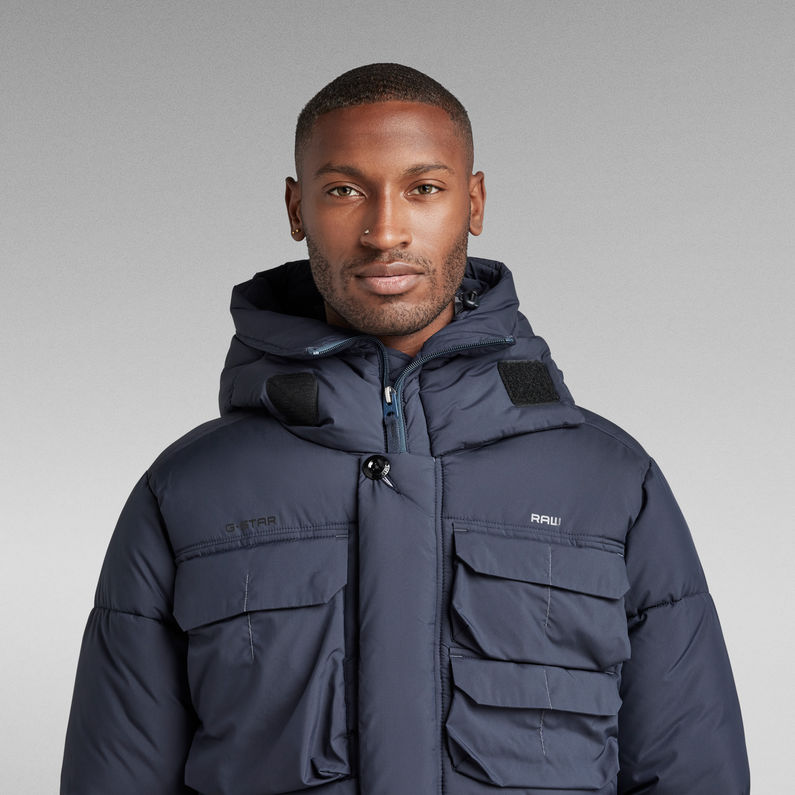 G-STAR® Field Hooded Puffer Jacke Dunkelblau