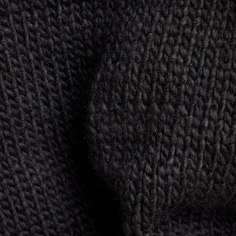 G-STAR® Heavy Cable Loose Mock Knit ブラック