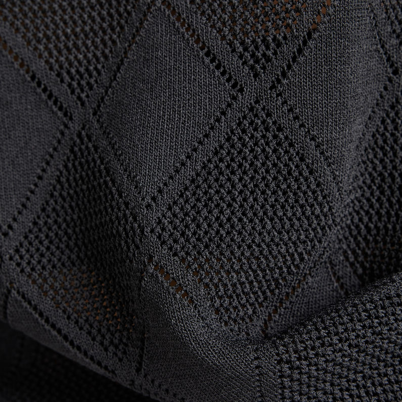 G-STAR® Pointelle Mock Knitted Sweater Black