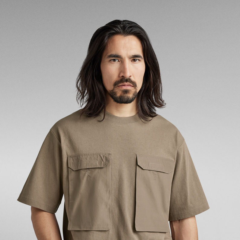 g-star-utility-woven-mix-boxy-t-shirt-brown