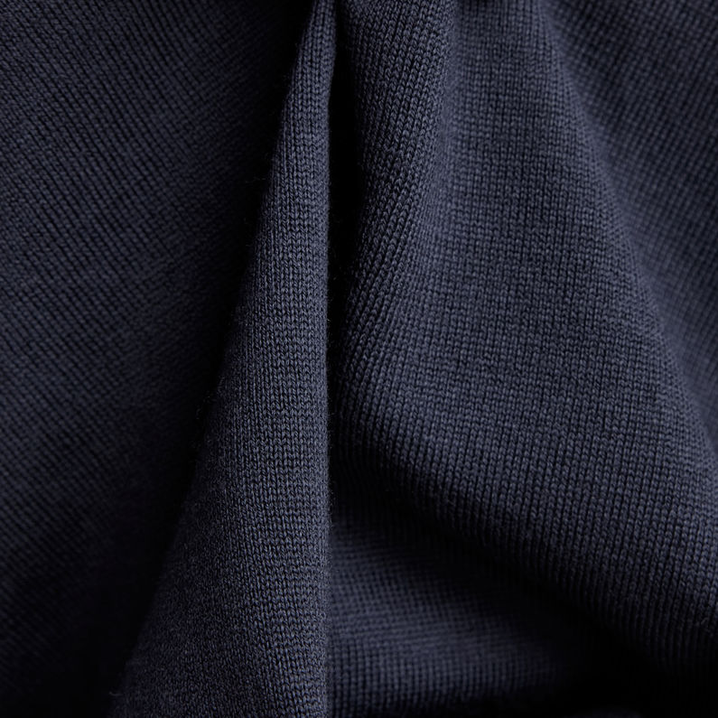 G-Star RAW® Pull en maille Turtleneck Loose Bleu foncé